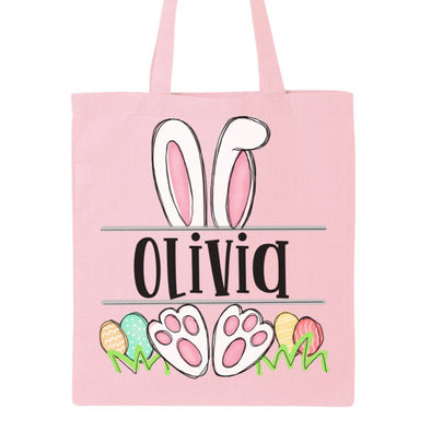Pink Personalized Easter Tote Bag - CLOSE 2/11