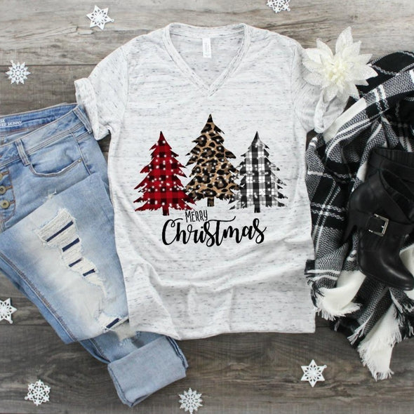 Merry Christmas 3 Trees - Sublimation Transfer