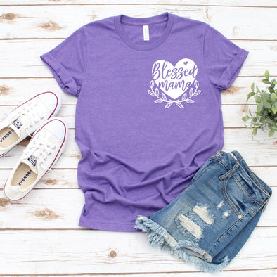 Blessed Mama Pocket Patch - Screen Print Transfer