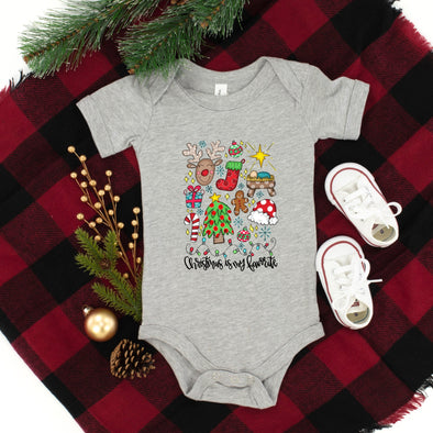 Infant Christmas Is My Favorite - Screen Print Transfer