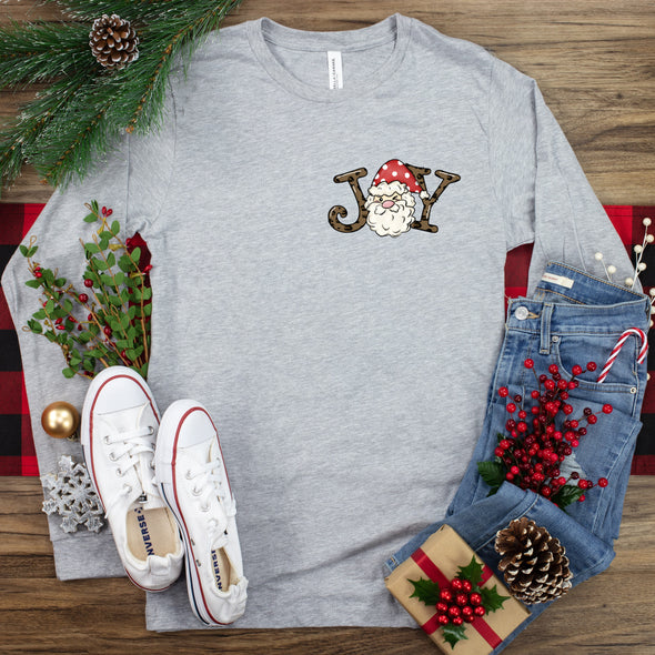 Infant/Patch Santa Joy -  Screen Print Transfer
