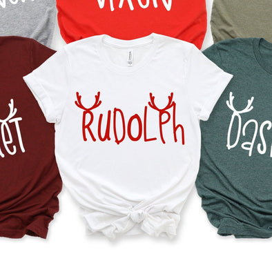 ADULT Metallic Rudolph  -  Screen Print Transfer