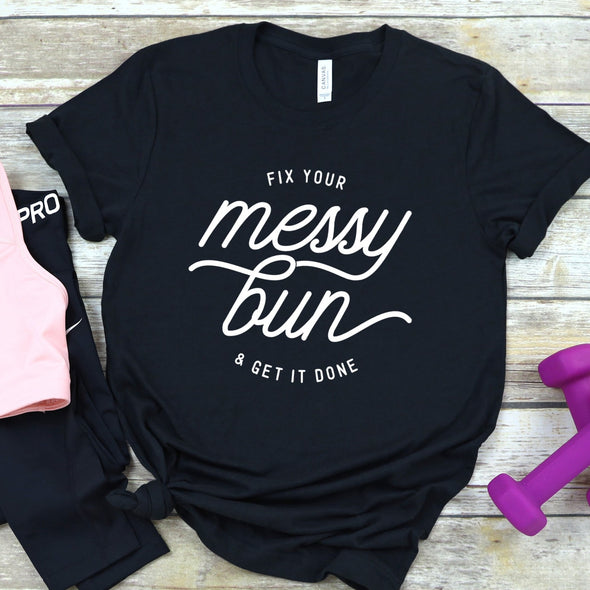 Messy Bun -  Screen Print Transfer