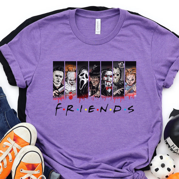 ADULT Halloween Horror Friends -  Screen Print Transfer