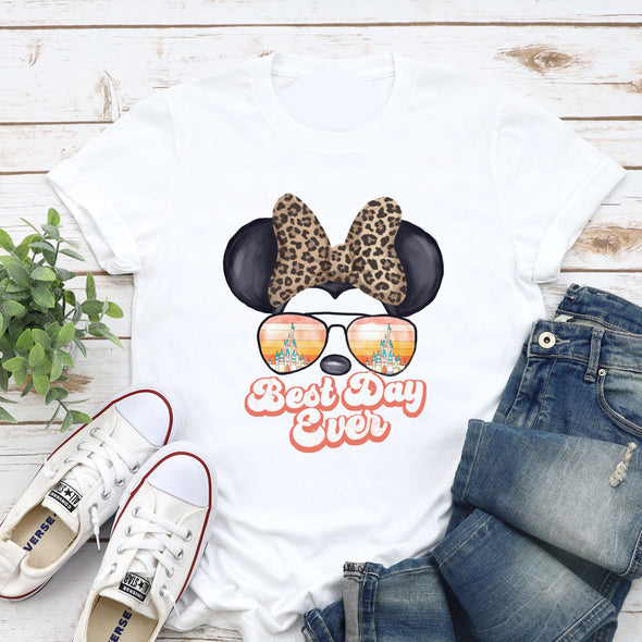 Leopard Cheetah Bow Best Day Ever - Sublimation Transfer