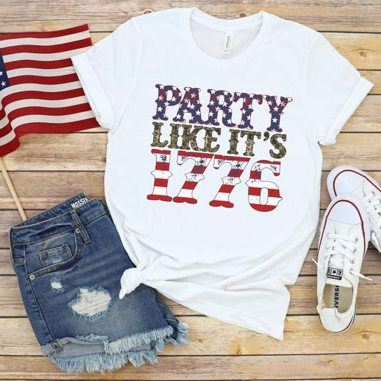 Party Like It's 1776 Screen Print Transfer - RETIRING & WILL NO LONGER BE AVAILABLE ONCE SOLD OUT