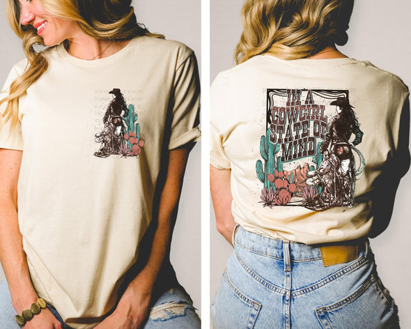 Cowgirl State of Mind POCKET DESIGN - DTF Transfer