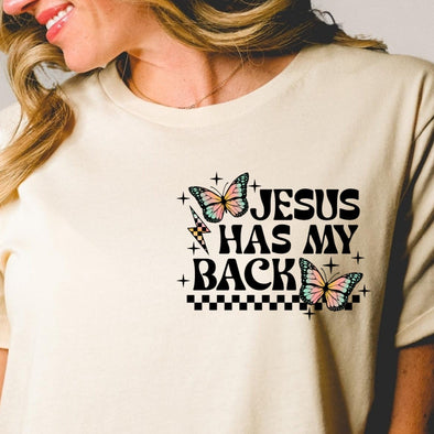 Jesus Has My Back PATCH DESIGN  - DTF Transfer