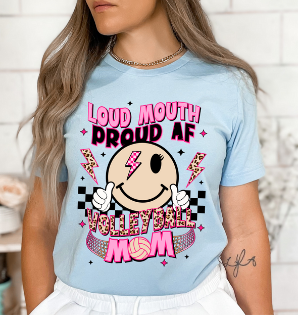 Loud Mouth Volleyball Mom -  DTF