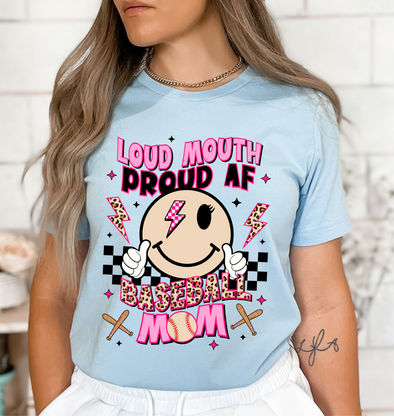 Loud Mouth Baseball Mom -  DTF