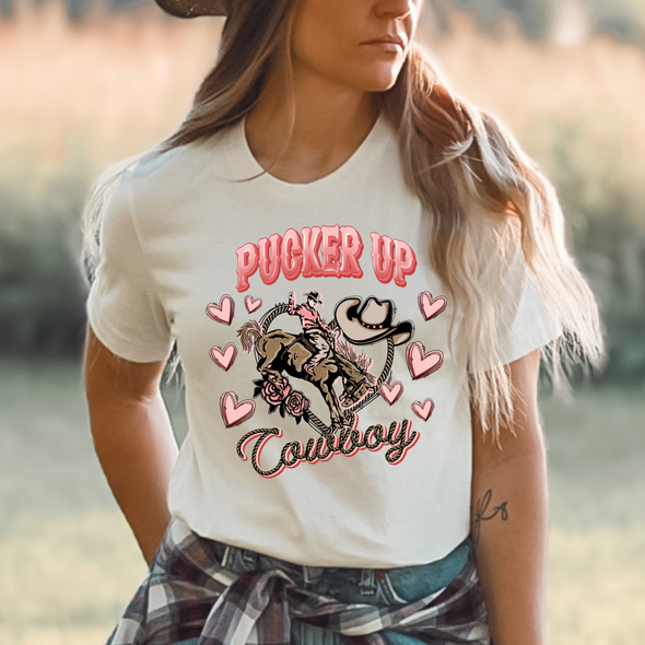 Pucker Up Cowboy -  DTF