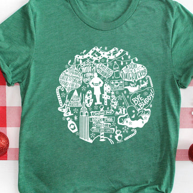 Elf Collage -  Screen Print Transfer