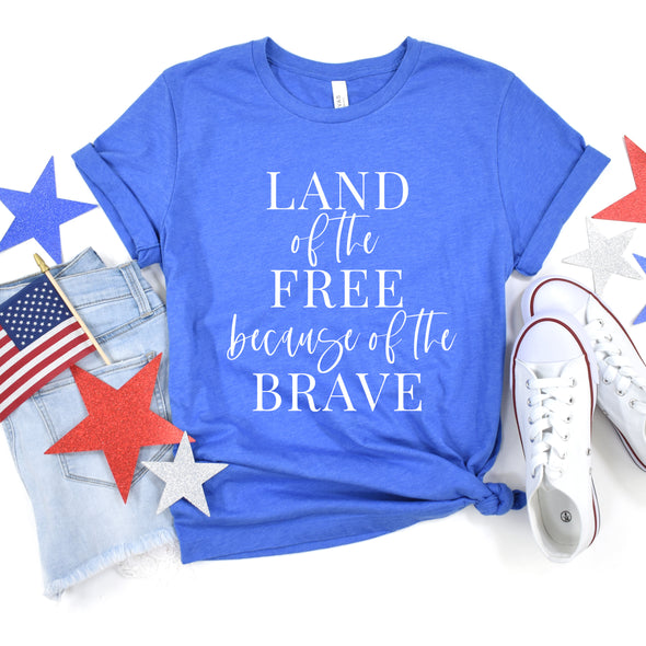 B4 Land of the Free -  Screen Print Transfer