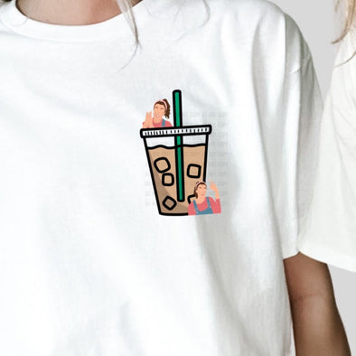 Running On Iced Coffee POCKET DESIGN - DTF Transfer