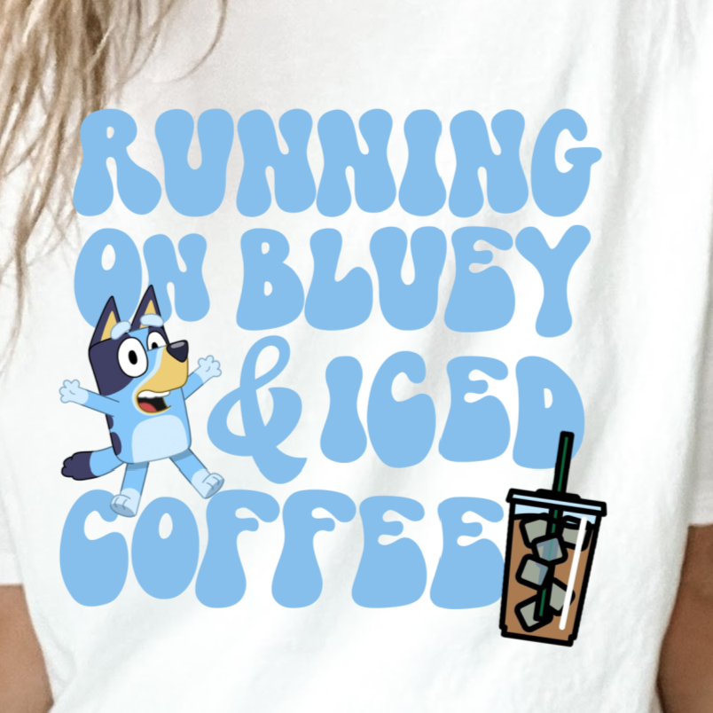 Running On Iced Coffee - DTF Transfer – Krafty Korner Supplies