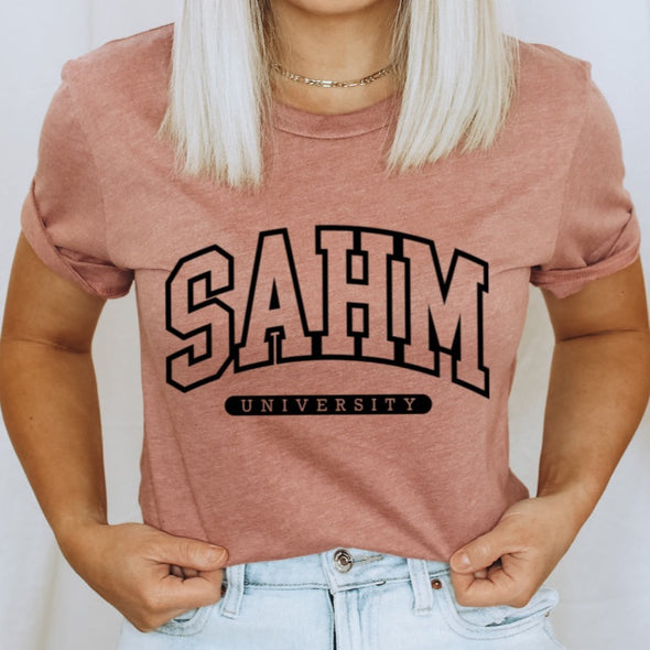 SAHM University BLACK INK -  Screen Print Transfer