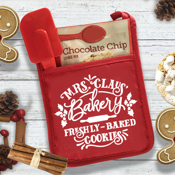 M35 Mrs. Claus Bakery Pot Holder -  Screen Print Transfer