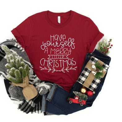 Have Yourself A Merry Little Christmas -  Screen Print Transfer