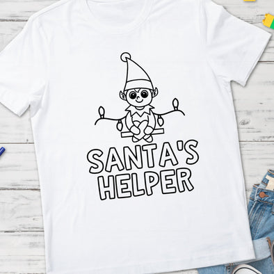B35 Santa's Helper -  Screen Print Transfer