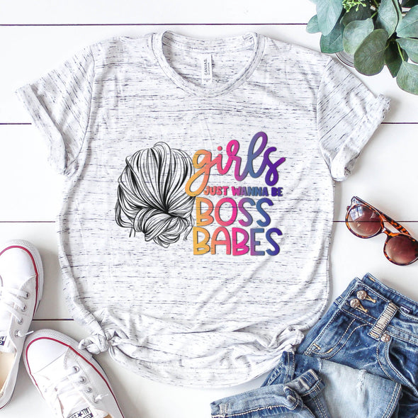 Girls Just Wanna Be Boss Babes - Sublimation Transfer