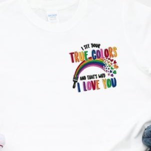 True Colors Rainbow Infant/Patch -  Screen Print Transfer