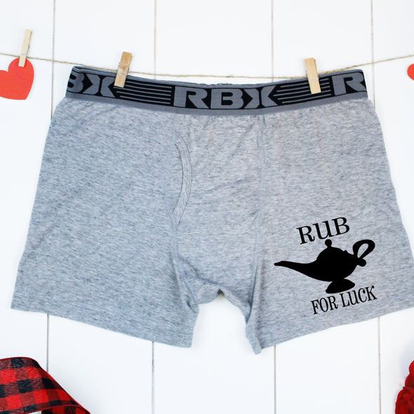 B21 Rub For Luck Boxer BLACK INK -  Screen Print Transfer