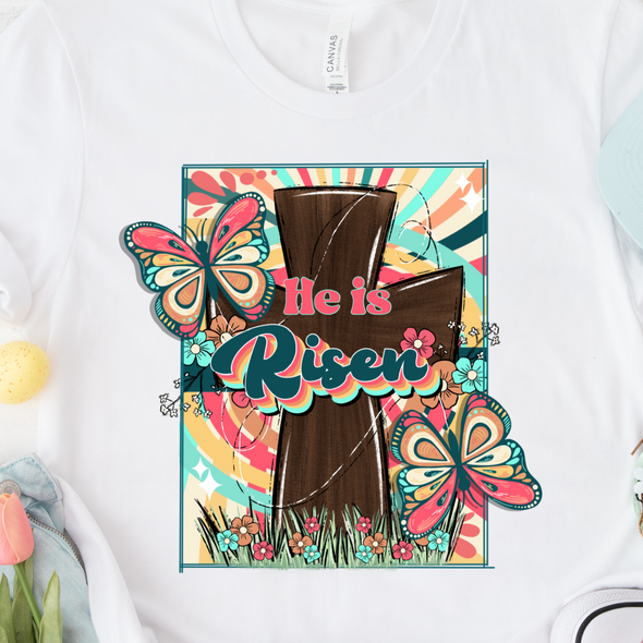 He Is Risen Butterflies-  DTF