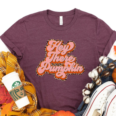 ADULT Hey There Pumpkin -  Screen Print Transfer