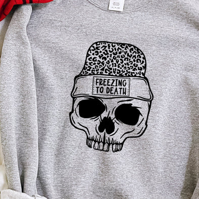 Freezing to Death BLACK INK -  Screen Print Transfer