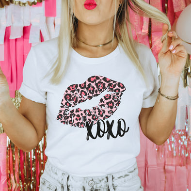 XOXO Leopard Lips -  DTF