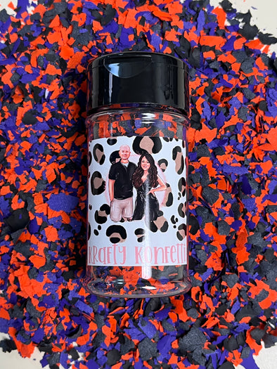 Orange, Black & Purple - Krafty Konfetti