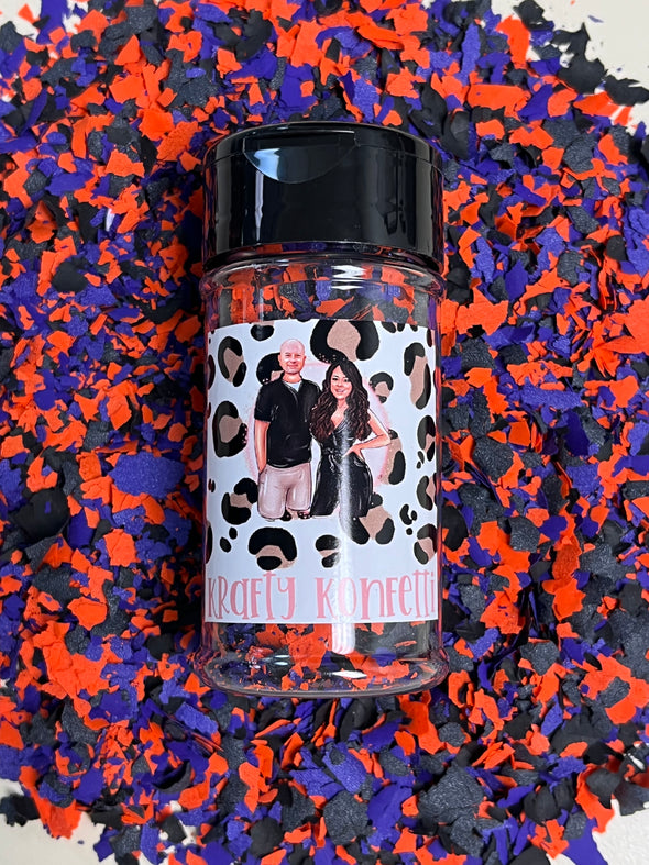 Orange, Black & Purple - Krafty Konfetti