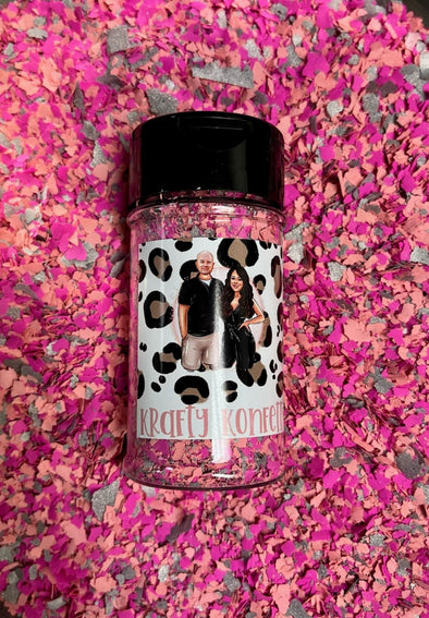 Hot Pink, Soft Pink & Silver - Krafty Konfetti