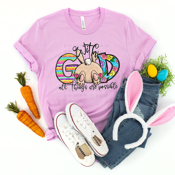 Z7 With God Easter - DTF Shirt 3001 Lilac