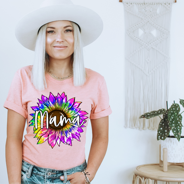 Mama Color SunFlower, DTF, Heat Transfer, Ready To Press