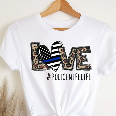 Love #Policewife - DTF Transfer