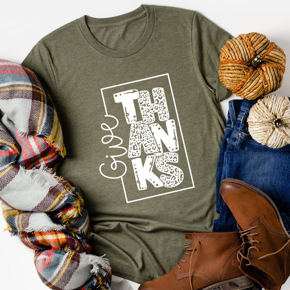Give Thanks  -  Screen Print Transfer