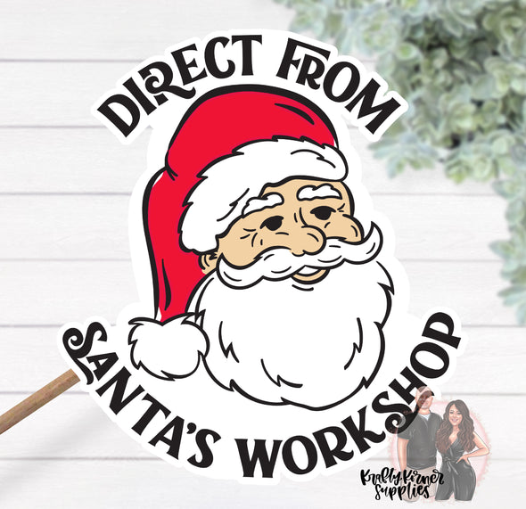 S133 Direct From Santa's Workshop Packaging Stickers (25) - Stickers
