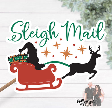 S135 Sleigh Mail Packaging Stickers (25) - Stickers