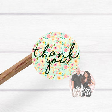 S27 Spring Floral Thank You (25)  - Stickers