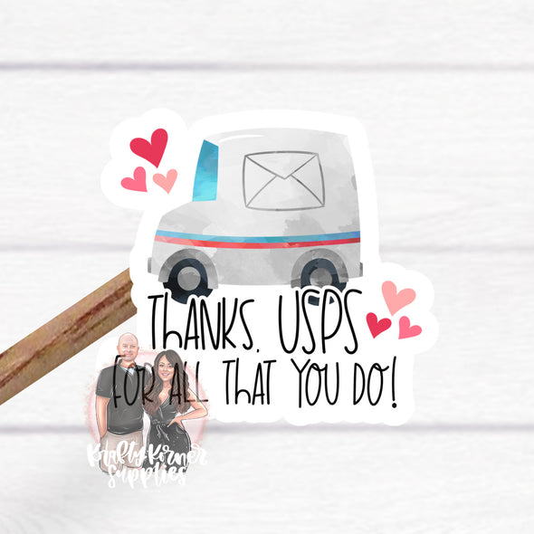 S40 Thank you USPS Vinyl Stickers (25)  - Stickers