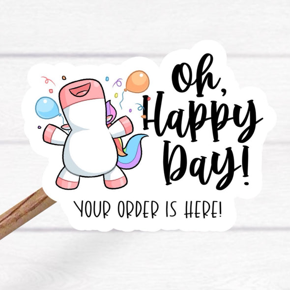 S5 Oh Happy Day Vinyl Stickers (25)  - Screen Print Transfer