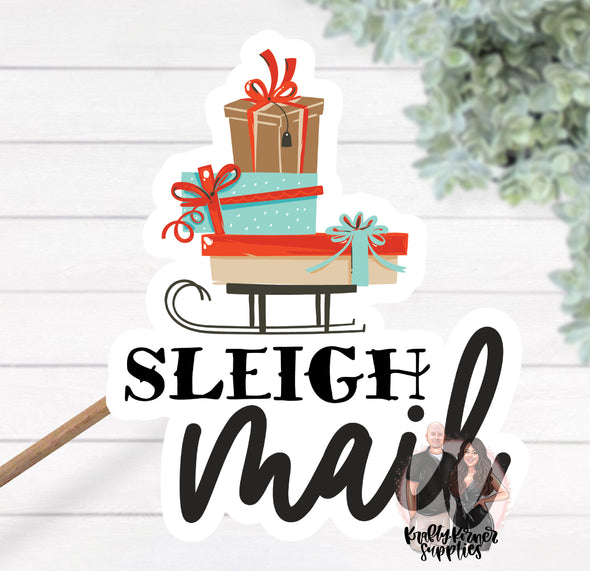 S123 Sleigh Mail Packaging Stickers (25) - Stickers