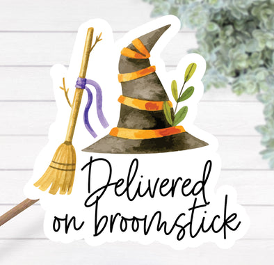 S102 Delivered On Broomstick (25) Stickers