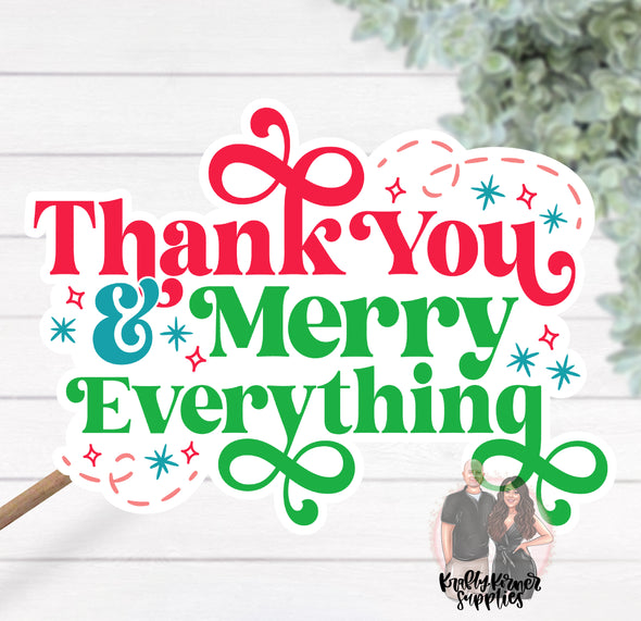 S128 Merry Everything Packaging Stickers (25) - Stickers