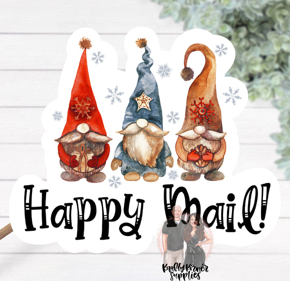 S118 Happy Mail Gnome Packaging Stickers (25) - Stickers