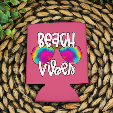 E54 Can Cooler Beach Vibes -  Screen Print Transfer