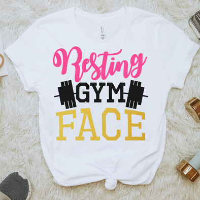 Resting Gym Face, DTF, Heat Transfer, Ready To Press