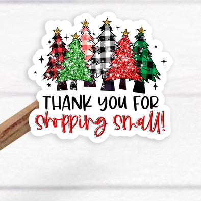 S15 Thank You For Shopping Small (24) = Packaging Stickers