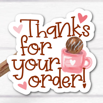 S27 Thanks For Your Order (Sheet of 24) - Packaging Stickers